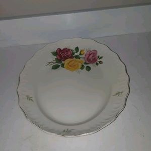 Vtg Swimnnertons  Staffordshire Made in england Luxor Vellum Plate Reg.No 837606